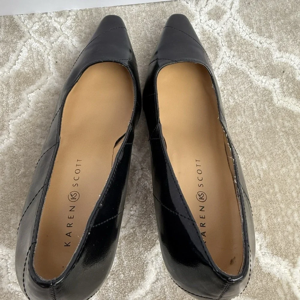 Karen Scott Clancy Style Women's Black Heel/Pumps Great Condition Size 8M